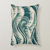 海インスパイアの模様 アクセントクッション (正面(垂直))
