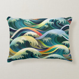 海インスパイアの模様 アクセントクッション