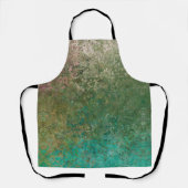 海インスパイアアルコールインク抽象芸術 エプロン (正面)