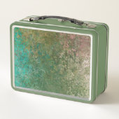 海インスパイアアルコールインク抽象芸術 メタルランチボックス (裏面)