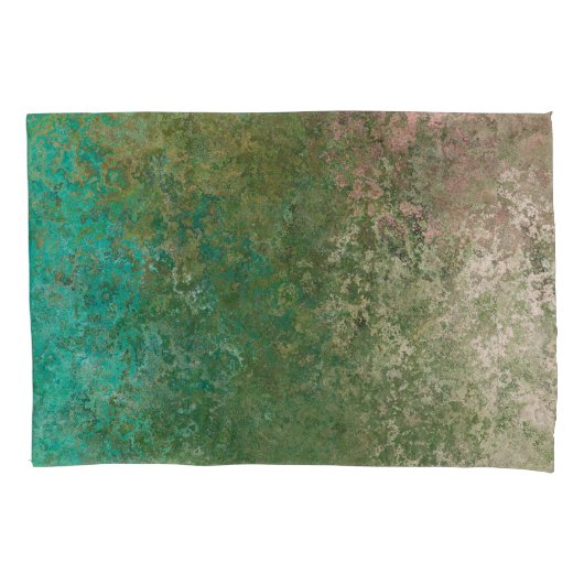 海インスパイアアルコールインク抽象芸術 枕カバー (正面)