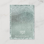 海インスパイアグリッターイヤリング表示カード 名刺 (正面)