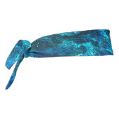 海インスパイアブルー抽象芸術アートヨガマット タイヘッドバンド (回転270)