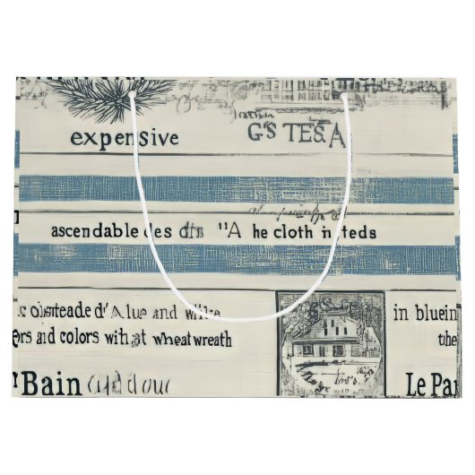 海インスパイア抱き枕と海詳細 ラージペーパーバッグ (正面)