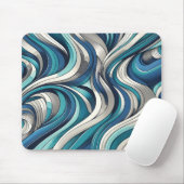 海インスパイア波模様 マウスパッド (マウス)