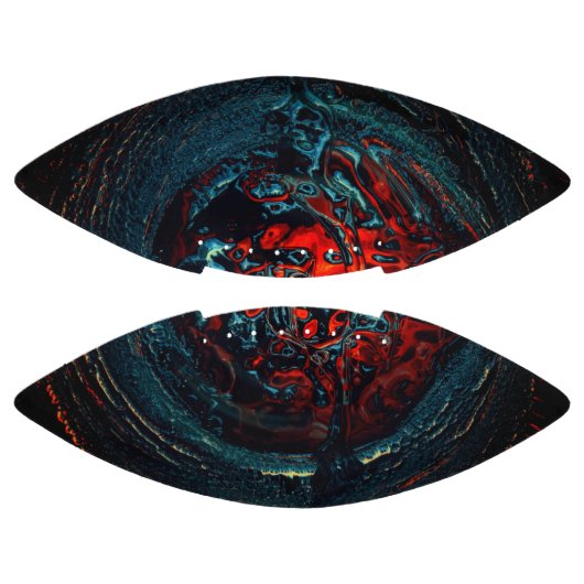 海インフェルノ赤グロー アメリカンフットボール (パネル)