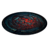 海インフェルノ赤グロー カッティングボード (角)