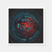 海インフェルノ赤グロー スタンダードカクテルナプキン (正面)