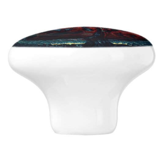 海インフェルノ赤グロー セラミックノブ (側面)