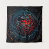 海インフェルノ赤グロー タペストリー (正面)