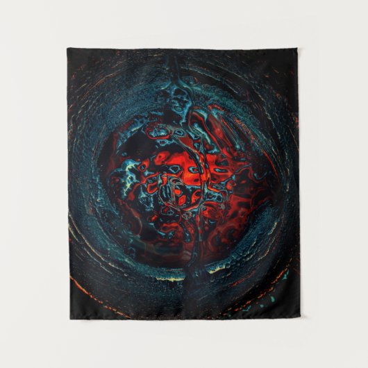 海インフェルノ赤グロー タペストリー (正面)
