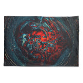 海インフェルノ赤グロー 枕カバー (裏面-左)