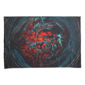 海インフェルノ赤グロー 枕カバー (正面右)