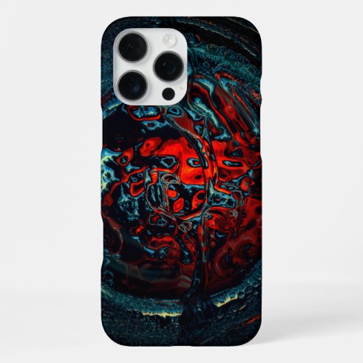 海インフェルノ赤グロー iPhoneケース (裏面)