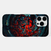海インフェルノ赤グロー iPhoneケース (裏面横)
