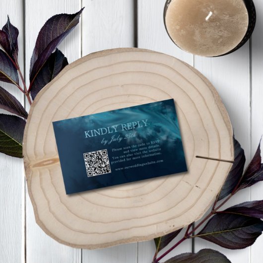 海ウェディングRSVPエンクロージャカード エンクロージャーカード