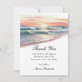 海ウェーブありがとうお葬式カード サンキューカード (正面)