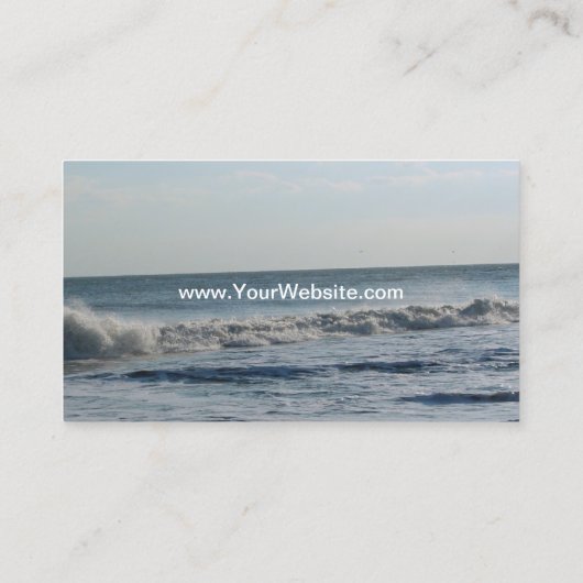 海ウェーブの写真のアップロード 名刺 (裏面)