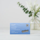 海ウェーブの流れ – 名刺 (スタンド正面)