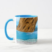 海ウェーブアンドキャニオンスケッチ平和 マグカップ (左)