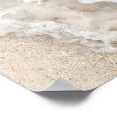 海ウェーブアートコースタルデコールニュートラルウォールアート ポスター (角)