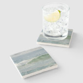 海ウェーブアートビーチスタイルコースター ストーンコースター (横)