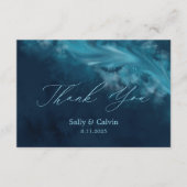 海ウェーブカスタムウェディングありがとうエンクロージャカード エンクロージャーカード (正面)