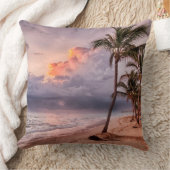 海ウェーブズサンディビーチサンセット クッション (ブランケット)