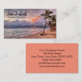 海ウェーブズサンディビーチサンセット 名刺 (正面/裏面)