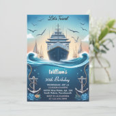 海ウェーブズトラベルいかりヨット30th誕生日 招待状 (スタンド正面)