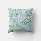 海ウェーブズマーメイドヘアテール木製ことわざサイン クッション (裏面)