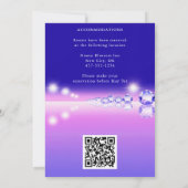 海ウェーブトレンディージュウェリーサマー結婚ズ 招待状 (裏面)