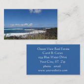 海ウェーブビーチハワイ写真 名刺 (正面/裏面)