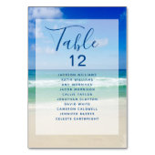 海ウェーブフォトビーチ結婚式w名 テーブルナンバー (裏面)