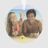 海ウェーブフォト記念クリスマスオーナメント オーナメント (裏面)