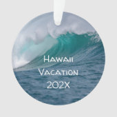 海ウェーブフォト記念クリスマスオーナメント オーナメント (正面)