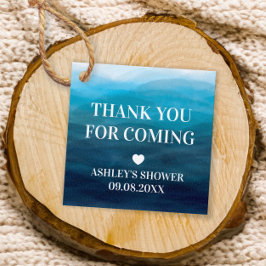 海ウェーブブライダルシャワーギフトラベル，ありがとう フェイバータグ