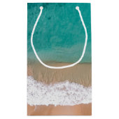 海ウェーブ、ビーチ結婚式優先 スモールペーパーバッグ (裏面)