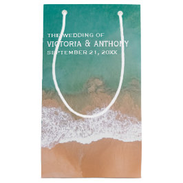 海ウェーブ、ビーチ結婚式優先 スモールペーパーバッグ