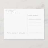 海ウェーブ、ビーチ結婚式日付の保存 案内ポストカード (裏面)