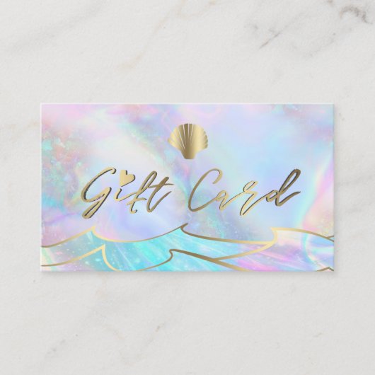 海ウェーブseashellロゴギフト券 名刺 (正面)