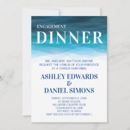 海ウェー結婚ズ婚約ディナー招待状 招待状