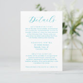 海ウェー結婚ズ詳細ホテル情報QRコード エンクロージャーカード (スタンド正面)