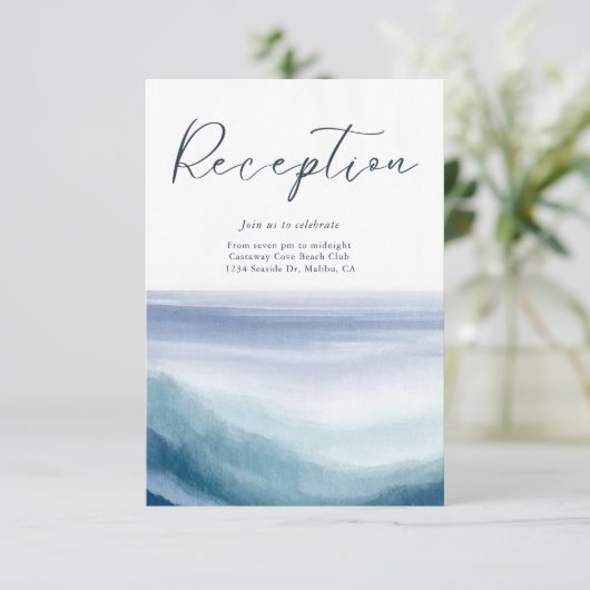 海ウェー航海のズモノグラムウェディングレセプション エンクロージャーカード (スタンド正面)