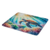 海ウミガメの下 カッティングボード (角)