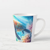 海ウミガメの下 カフェラテマグ (右)