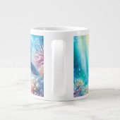 海ウミガメの下 ジャンボコーヒーマグカップ (裏面)