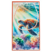 海ウミガメの下 スモールペーパーバッグ (裏面)