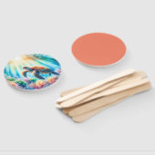 海ウミガメの下 ハンドファン (組立なし)