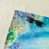 海ウミガメの下 ビーチタオル (インサイチュ)